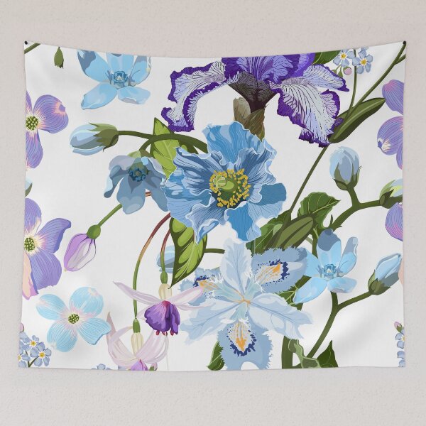 Item preview, Floral seamless pattern with summer and spring plants. designed and sold by MatyKotiv.