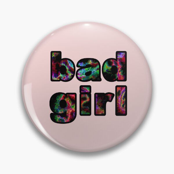 Item preview, bad girl inscription. Text on an abstract background. Word design.  designed and sold by fishwithout.
