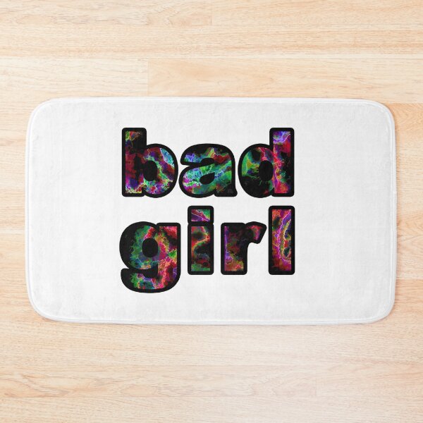 Item preview, bad girl inscription. Text on an abstract background. Word design.  designed and sold by fishwithout.