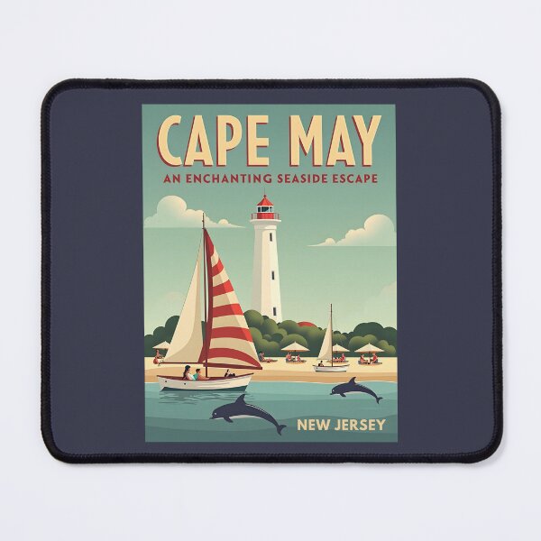 Item preview, A Vintage Travel Illustration of Cape May - New Jersey designed and sold by GoodOldVintage.
