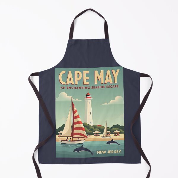 Item preview, A Vintage Travel Illustration of Cape May - New Jersey designed and sold by GoodOldVintage.
