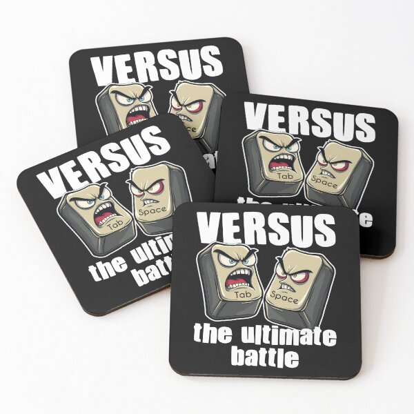 Item preview, TABS VS SPACES: THE ULTIMATE BATTLE - CODING GIFT designed and sold by KEF Custom.