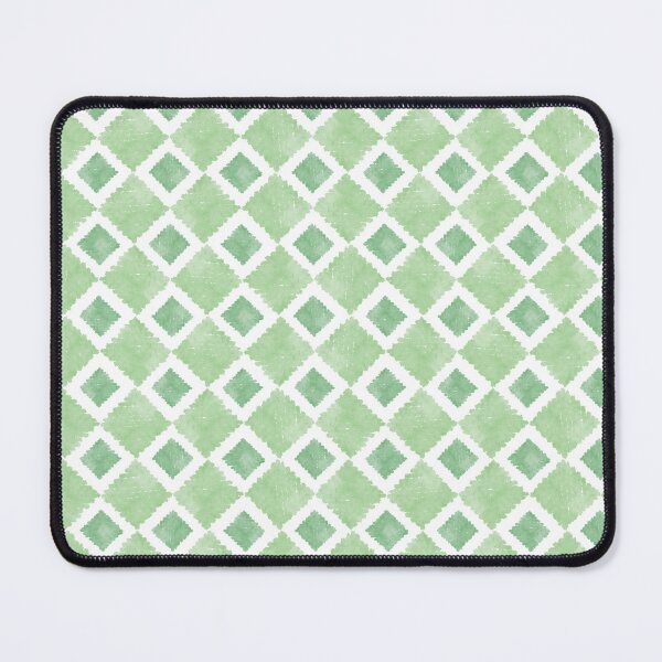 Item preview, Sage Green And White Watercolor Diamond Pattern 3 designed and sold by QuestingPixel.
