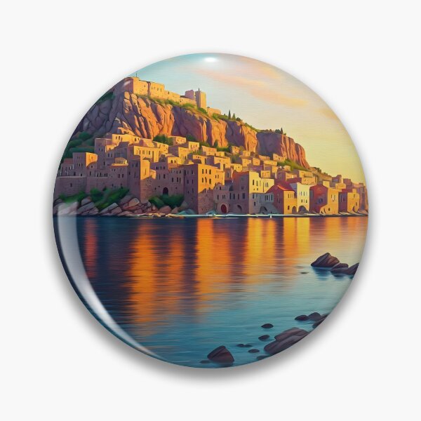 Item preview, Monemvasia, Greece: Sunset on the Medieval Island designed and sold by LSVart.