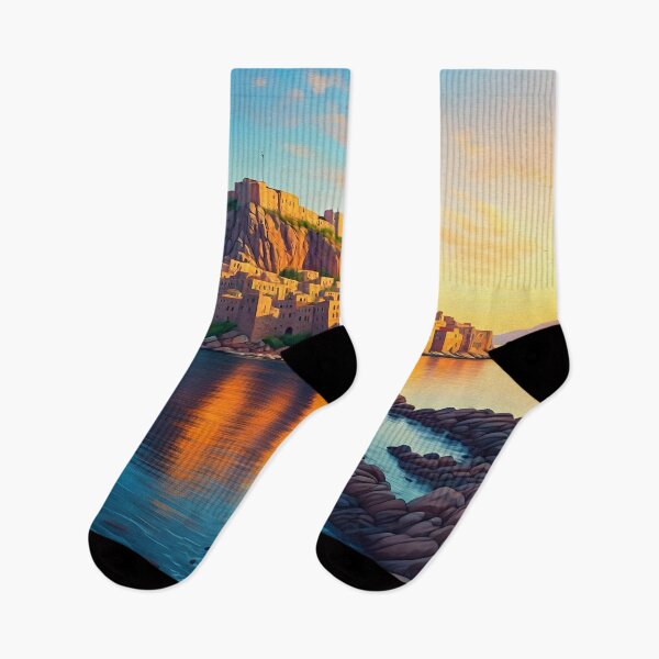 Item preview, Monemvasia, Greece: Sunset on the Medieval Island designed and sold by LSVart.