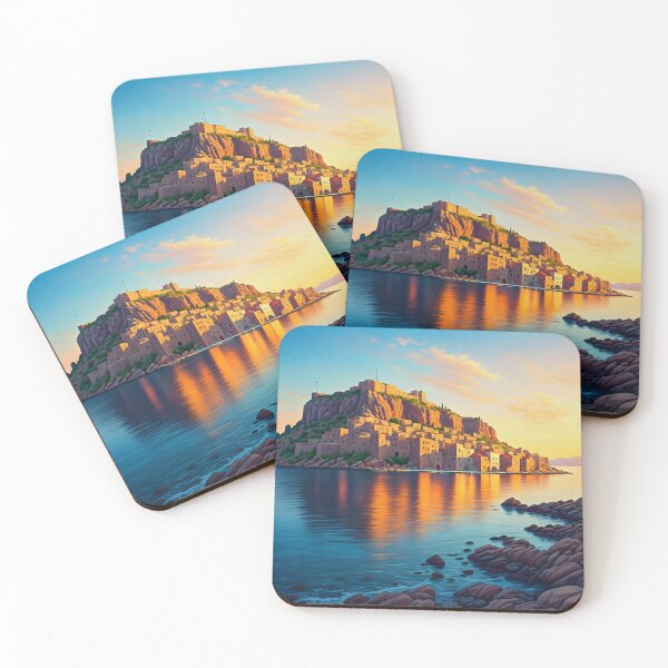 Item preview, Monemvasia, Greece: Sunset on the Medieval Island designed and sold by LSVart.