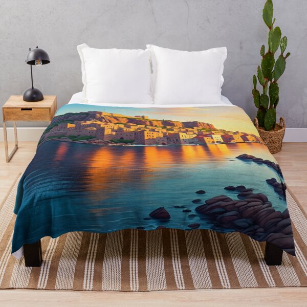 Item preview, Monemvasia, Grecia: puesta de sol en la isla medieval designed and sold by LSVart.