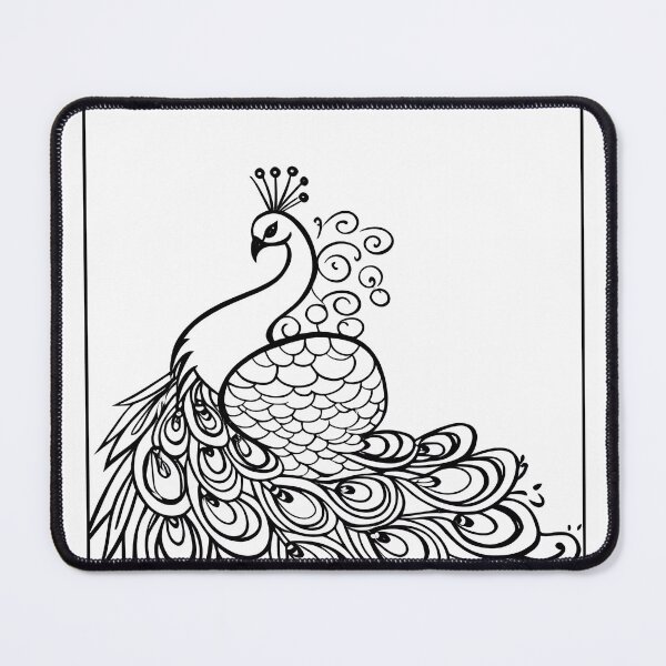 Item preview, Peacock Coloring Page Pattern  designed and sold by DavidColoring.