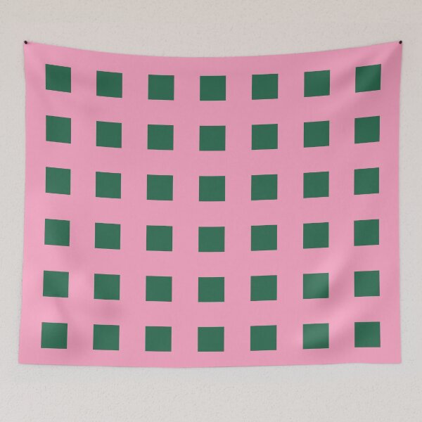 Item preview, Pink and Dark Green Square Check Pattern designed and sold by OneThreeSix.