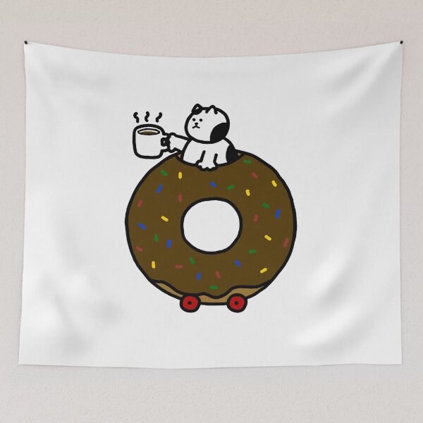 Item preview, a Cat on the donut car designed and sold by superbaechoo.