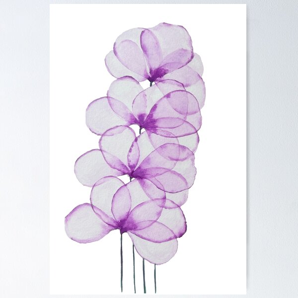 Vista previa del artículo con la obra «Flores moradas», diseñado y vendido por Myros Springs.