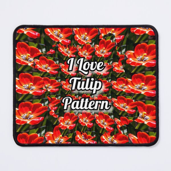 Item preview, Red Tulips Pattern designed and sold by Patternflower.