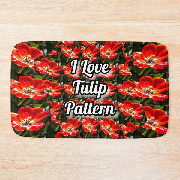 Item preview, Red Tulips Pattern designed and sold by Patternflower.