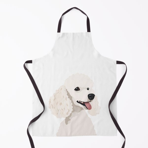 Item preview, Portrait illustration white poodle dog designed and sold by Renartdesign.