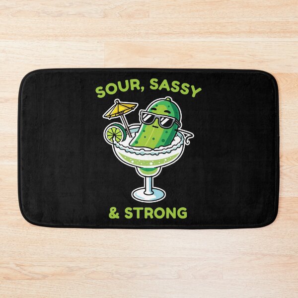Item preview, Sour Sassy Strong Funny Pickle Margarita Humor designed and sold by Designer-Girl.
