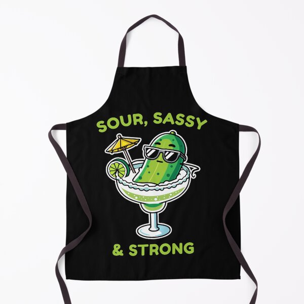 Item preview, Sour Sassy Strong Funny Pickle Margarita Humor designed and sold by Designer-Girl.