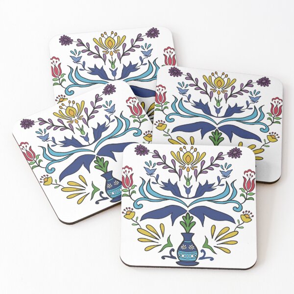 Item preview, Vegan Blue Flower Pattern designed and sold by LifeTU.
