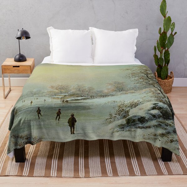 Item preview, Winters Landscape with Ice Skaters designed and sold by tomorrowsart.
