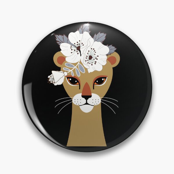 Item preview, Lioness with  Flower Crown designed and sold by mindikr.