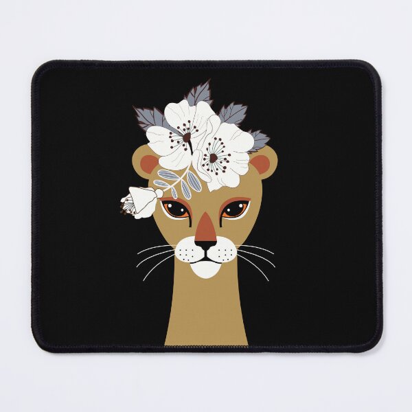 Item preview, Lioness with  Flower Crown designed and sold by mindikr.