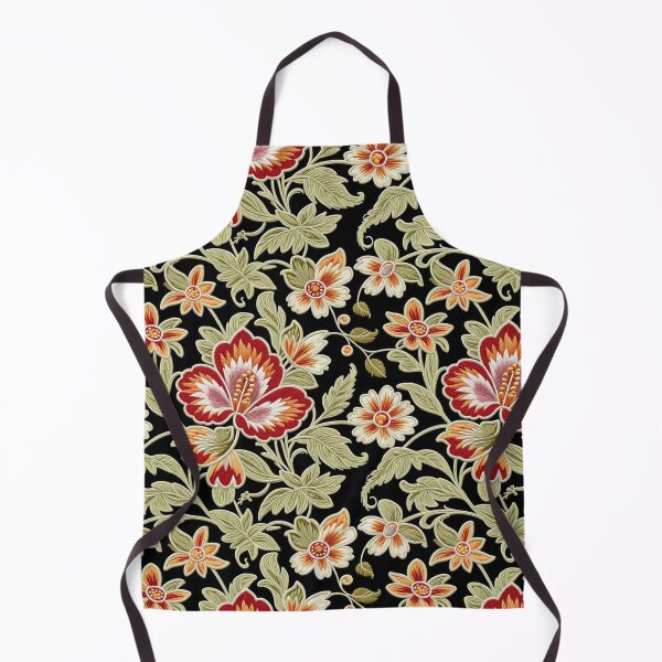 Item preview, Fantasy flowers in retro, vintage, jacobean embroidery style designed and sold by Giuseppe Cammino.