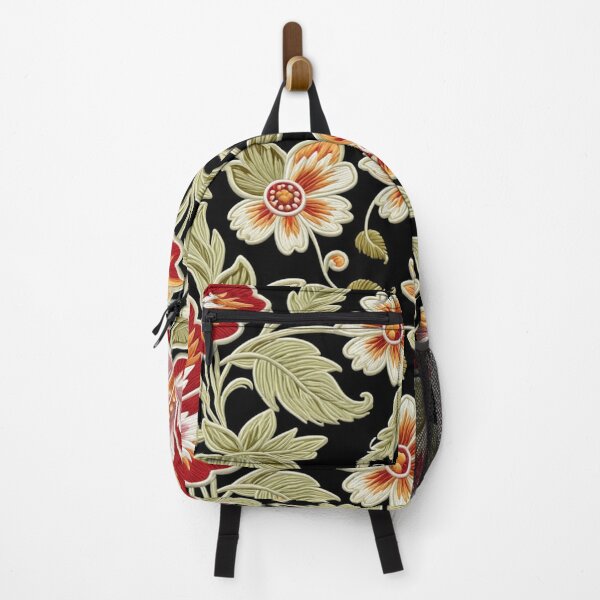 Item preview, Fantasy flowers in retro, vintage, jacobean embroidery style designed and sold by Giuseppe Cammino.