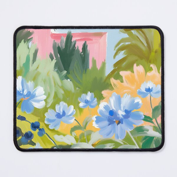 Item preview, Stacked Abstract Blue Flowers designed and sold by elizabethdancer.
