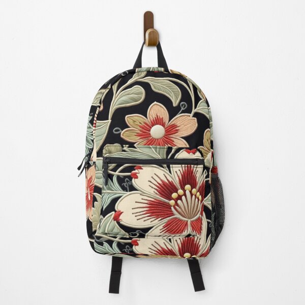 Item preview, Fantasy flowers in retro, vintage, jacobean embroidery style designed and sold by Giuseppe Cammino.