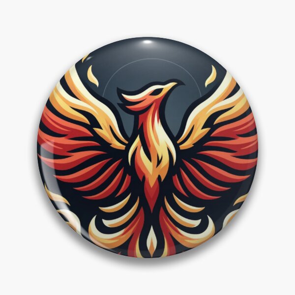 Item preview, burning phoenix logo designed and sold by 10kamp.