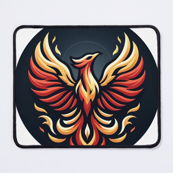 Item preview, burning phoenix logo designed and sold by 10kamp.