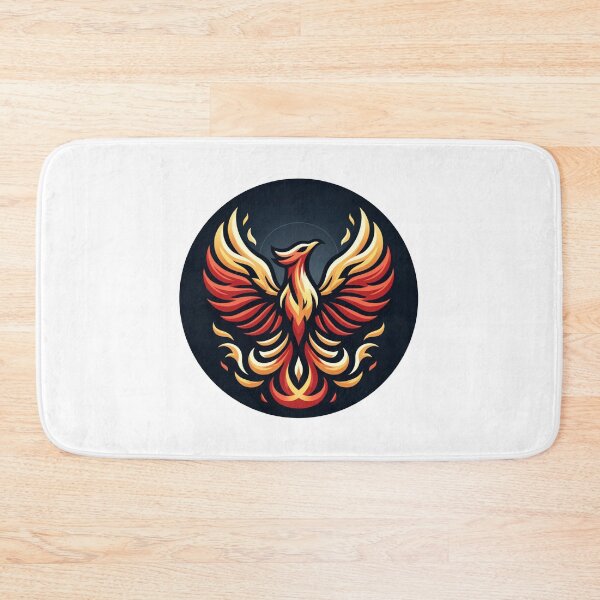 Item preview, burning phoenix logo designed and sold by 10kamp.
