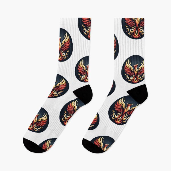 Item preview, burning phoenix logo designed and sold by 10kamp.
