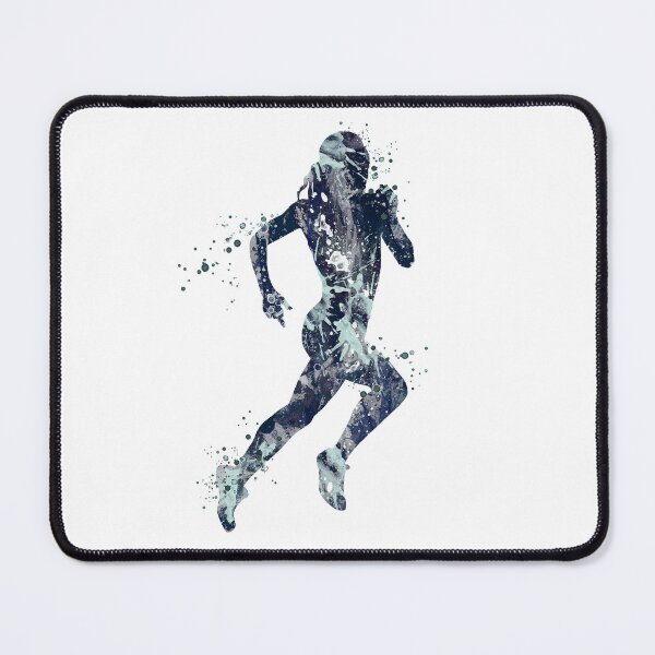Item preview, Girl Running Art Watercolor Print Girls Room Decor designed and sold by LotusGifts.