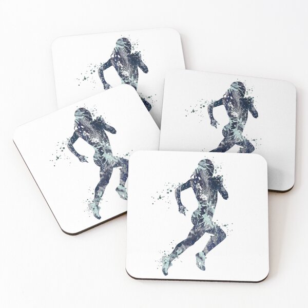 Item preview, Girl Running Art Watercolor Print Girls Room Decor designed and sold by LotusGifts.