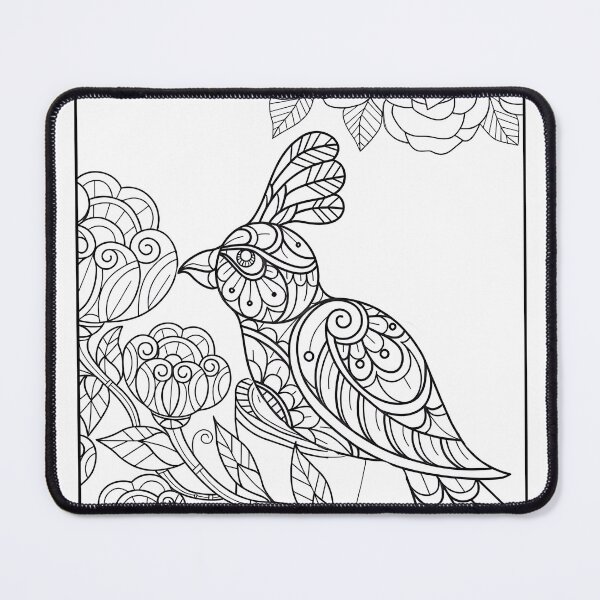 Item preview, Bird #2 Coloring Page Pattern  designed and sold by DavidColoring.