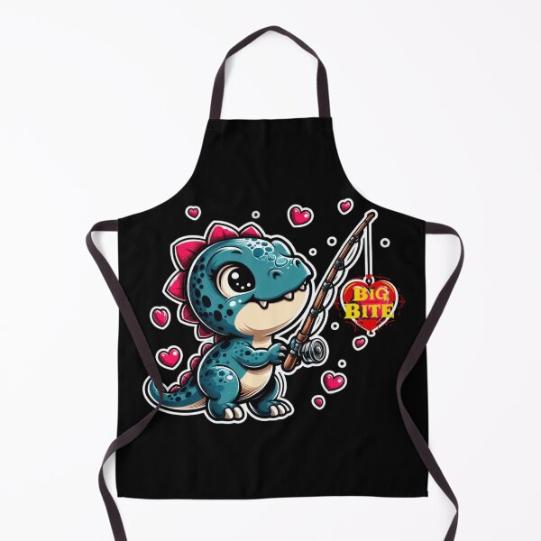 Item preview, Big Bite Kawaii Dinosaur Fishing for Love designed and sold by Amyrex12.