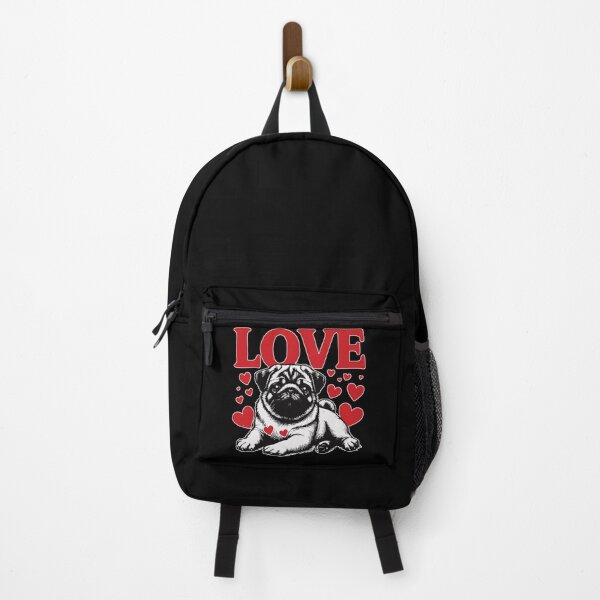 Item preview, Love Cute Pug Dog Valentines Day designed and sold by TomFrontierArt.