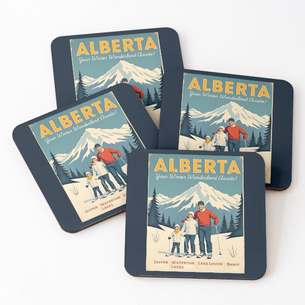 Item preview, A Vintage Travel Illustration of Alberta - Canada  designed and sold by GoodOldVintage.