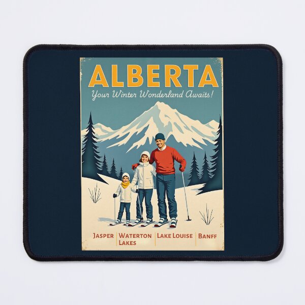 Item preview, A Vintage Travel Illustration of Alberta - Canada  designed and sold by GoodOldVintage.