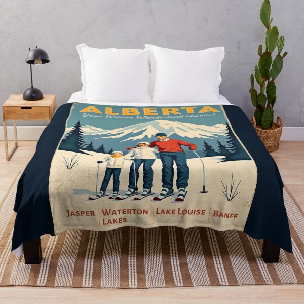 Item preview, A Vintage Travel Illustration of Alberta - Canada  designed and sold by GoodOldVintage.