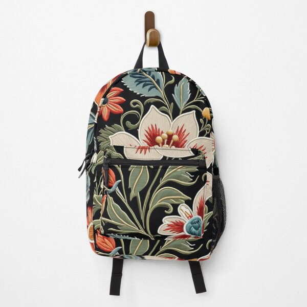 Item preview, Fantasy flowers in retro, vintage, jacobean embroidery style designed and sold by Giuseppe Cammino.