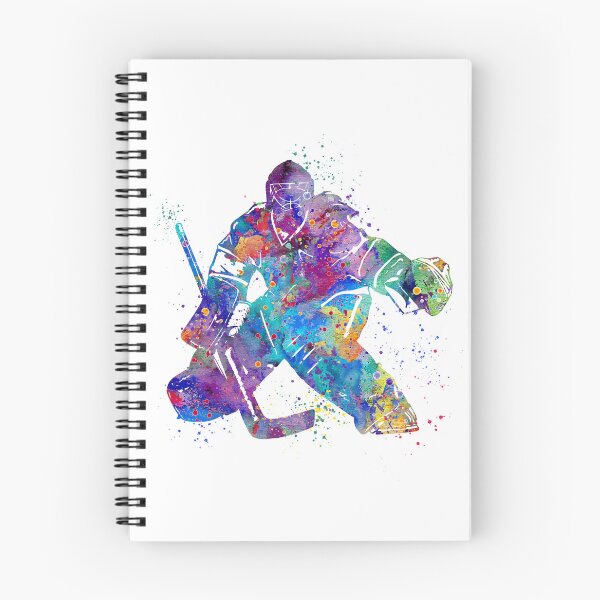 Item preview, Ice Hockey Goalie Girl Watercolor Art Gift designed and sold by LotusGifts.