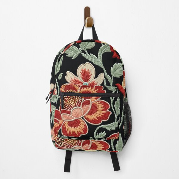 Item preview, Fantasy flowers in retro, vintage, jacobean embroidery style designed and sold by Giuseppe Cammino.