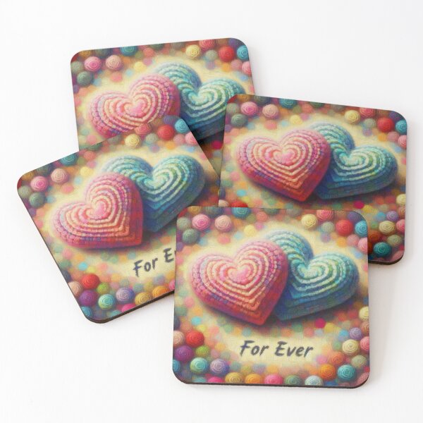 Item preview, heart crocheted & ForeverLove designed and sold by TopSprint.