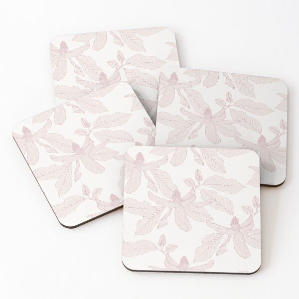 Item preview, Seamless line floral pattern with magnolia flowers. Line art illustration. Romantic elegant endless background. designed and sold by MatyKotiv.