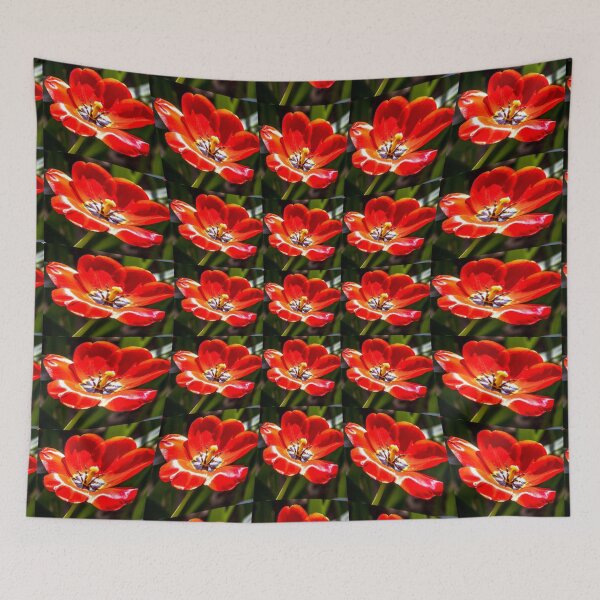 Item preview, Red Tulips Pattern designed and sold by Patternflower.