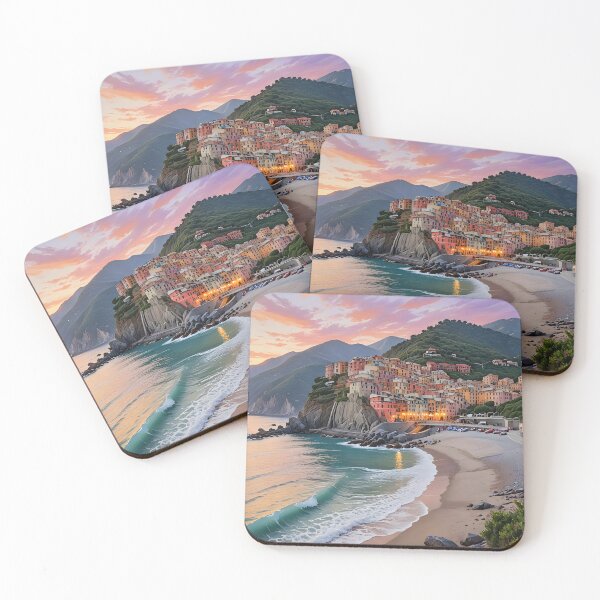 Item preview, Monterosso al Mare: Sunset Serenity in Cinque Terre designed and sold by LSVart.