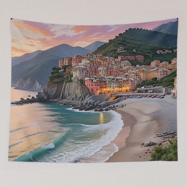 Item preview, Monterosso al Mare: Sunset Serenity in Cinque Terre designed and sold by LSVart.