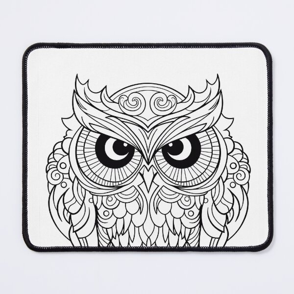 Item preview, Owl #5 Coloring Page Pattern  designed and sold by DavidColoring.