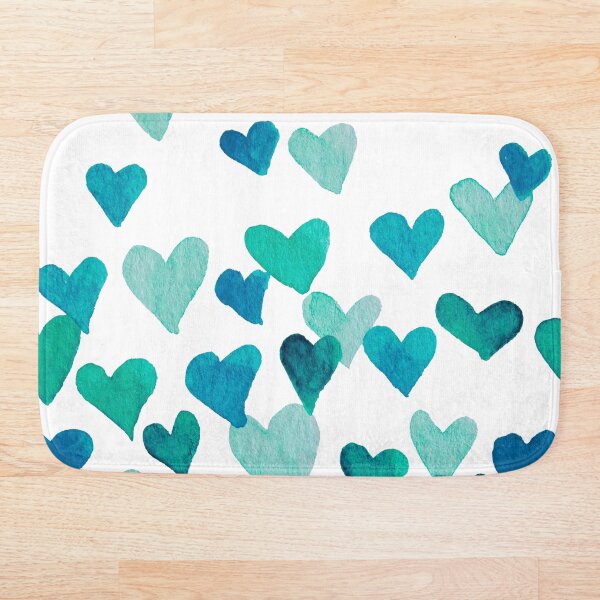 Artikelvorschau, Valentinstag Aquarell Herzen – türkis entworfen und verkauft von wackapacka.